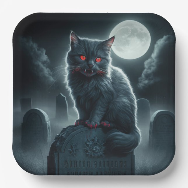 Assiettes en carton Série 1 Dark 05 Paper Plate (Front)