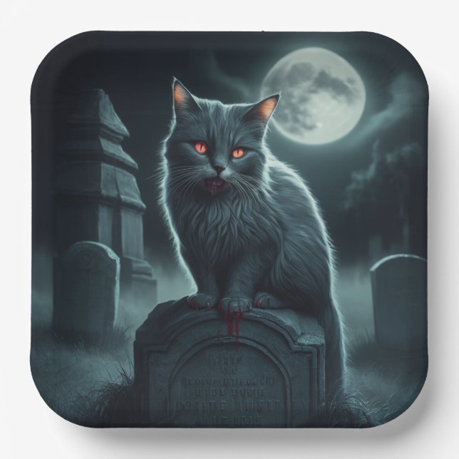 Assiettes en carton Série 1 Dark 07 Paper Plate (Front)