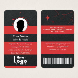 Assign employee ID to company profile card