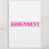 Assignment front page Design