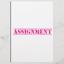 Assignment front page Design 