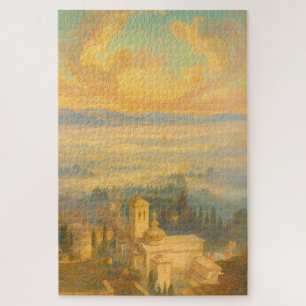 Assisi Italy Horizon Benediction Rococo Art Puzzle