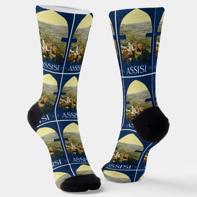 Assisi Italy Socks (Angled)
