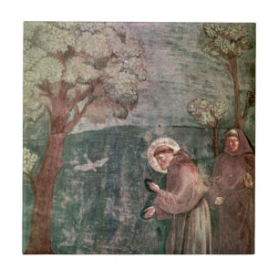 Assisi, St Francis and the birds Tile