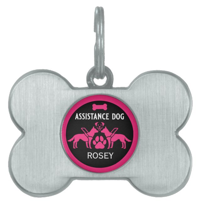 Assistance Dog Gifts Pet ID Tag (Front)