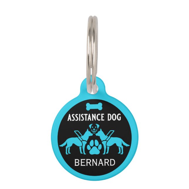 Assistance Dog Gifts Pet Tag (Front)
