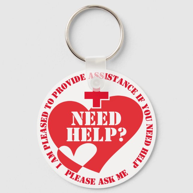 ASSISTANCE/HELP PROVIDER SYMBOL KEY RING (Front)