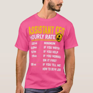 Assistant CFO Hourly Rate Funny Chief Financial Of T-Shirt