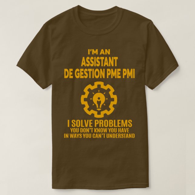 ASSISTANT DE GESTION PME PMI NICE DESIGN 2017 3 T-Shirt (Design Front)