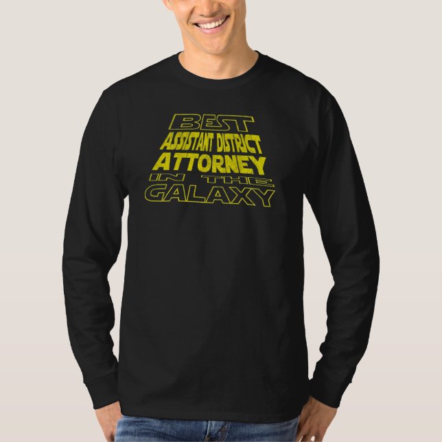 Assistant District Attorney  Space Backside Design T-Shirt (Front)