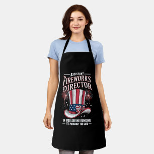Assistant Fireworks Director USA 4th Of July Apron