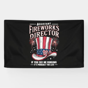 Assistant Fireworks Director USA 4th Of July Banner