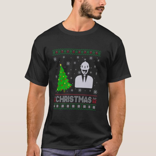 Assistant Manager Xmas Tree Lighting Ugly Christma T-Shirt (Front)