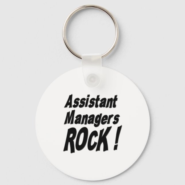 Assistant Managers Rock! Keychain (Front)