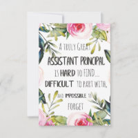 Assistant Principal Appreciation Secretary Thank