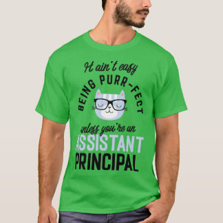 Assistant Principal Cat Gifts for Cat Lovers It ai T-Shirt