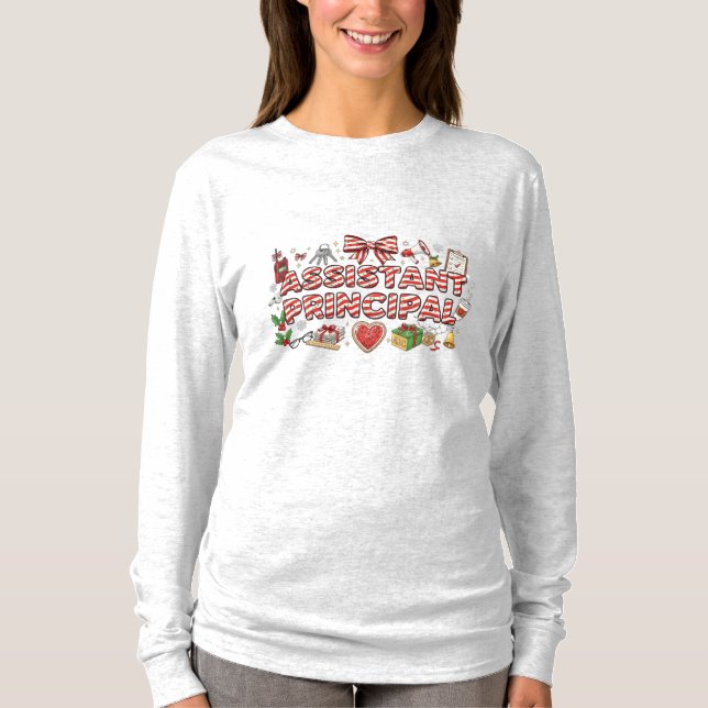 Assistant Principal Christmas Long Sleeve T-Shirt (Front)