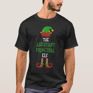 Assistant Principal Elf Matching Pajamas Christmas T-Shirt