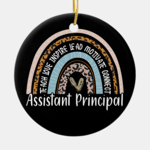 Assistant Principal Funny Job Title School Worker Ceramic Tree Decoration