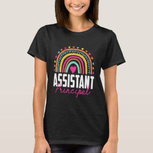 Assistant Principal  Job Title School Worker Rainb T-Shirt