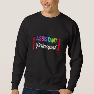 Assistant Principal Job Title School Worker Vinta Sweatshirt