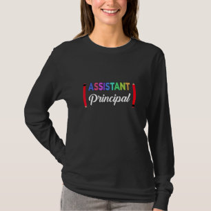 Assistant Principal Job Title School Worker Vinta T-Shirt