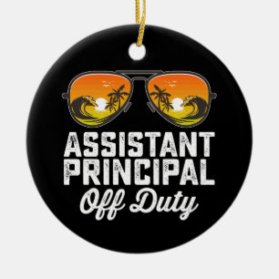 Assistant Principal Off Duty Last Day Of School Ceramic Tree Decoration