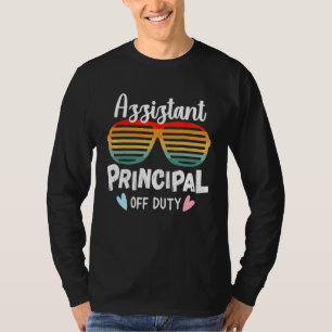 Assistant Principal Off Duty Sunglasses Beach Vint T-Shirt