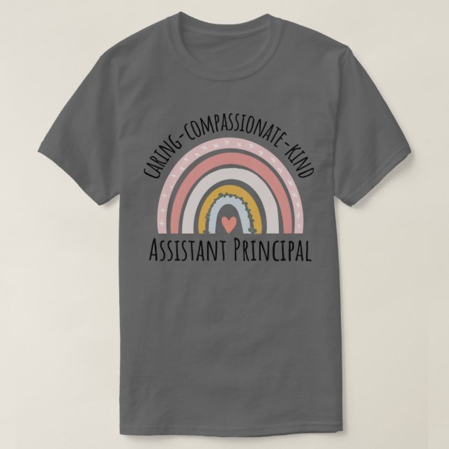 Assistant Principal Pastel Rainbow 1 T-Shirt (Design Front)