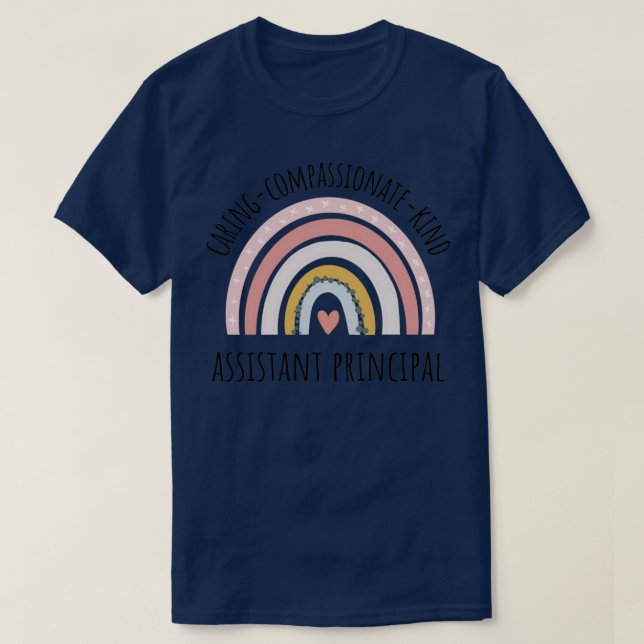 Assistant Principal Pastel Rainbow Classic TShirt (Design Front)