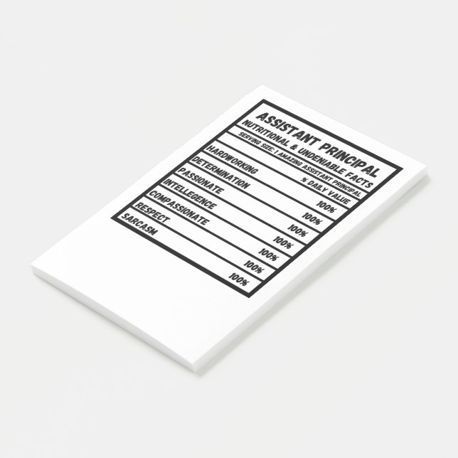 Assistant Principal  Post-it Notes (Angled)