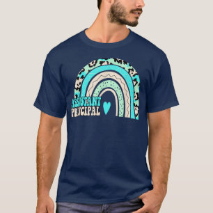 Assistant Principal Rainbow Funny Job Title School T-Shirt