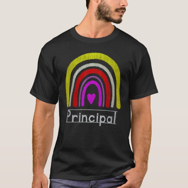 Assistant Principal Rainbow Future Principal  Teac T-Shirt (Front)