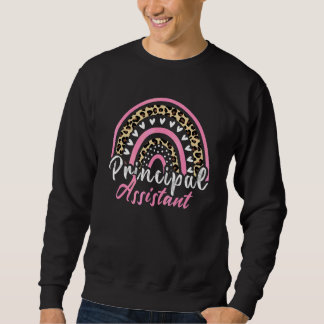 Assistant Principal Rainbow  Job Title School Work Sweatshirt