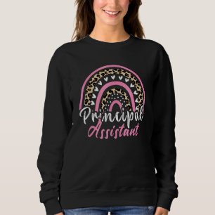 Assistant Principal Rainbow Job Title School Work Sweatshirt
