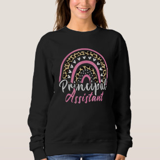 Assistant Principal Rainbow  Job Title School Work Sweatshirt
