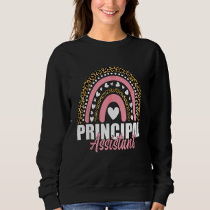 Assistant Principal Rainbow Job Title School Work Sweatshirt