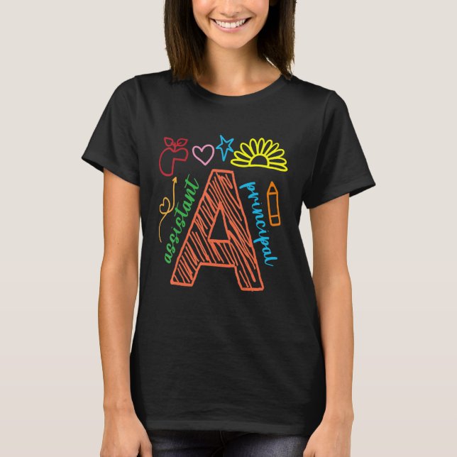 Assistant Principal Sketch Design T-Shirt (Front)