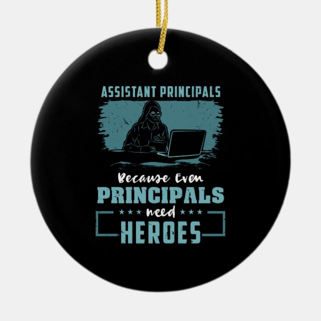 Assistant Principals Ceramic Tree Decoration (Front)