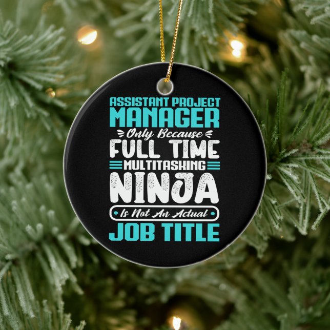 Assistant Project Manager Multitasker job Skills Ceramic Tree Decoration (Tree)