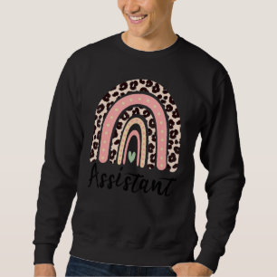 Assistant Rainbow Back To School Women Teach Love Sweatshirt