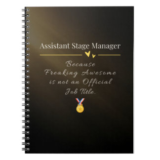 Assistant Stage Manager  Notebook