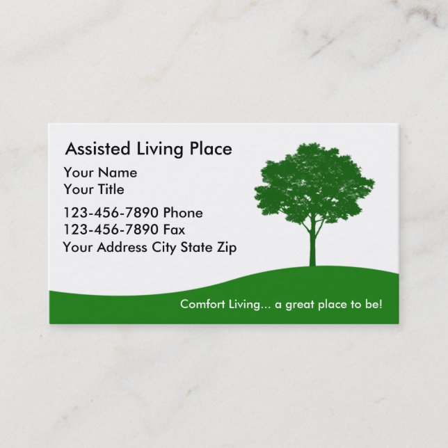 Assisted Living Business Card (Front)