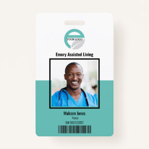 Assisted Living Facility Nurse ID Photo Badge ID Badge