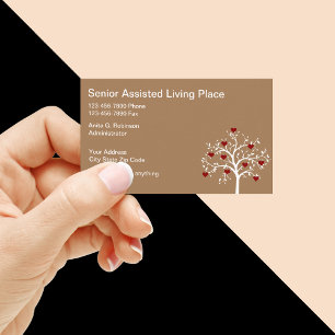 Assisted Living Modern Business Cards
