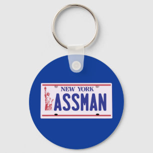 Assman New York License Plate Products Key Ring