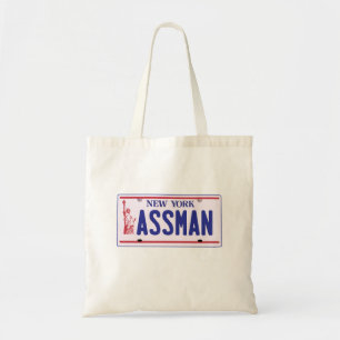 Assman New York License Plate Products Tote Bag