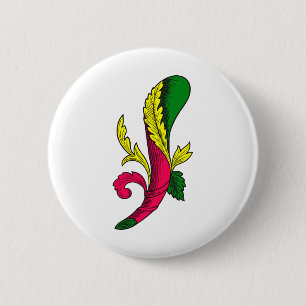 Asso di Bastoni 6 Cm Round Badge