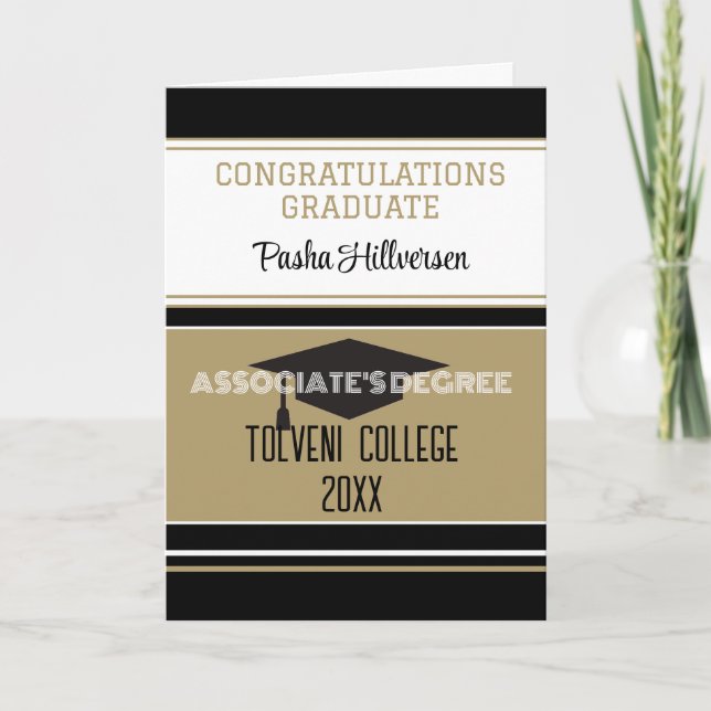 Associate Degree Graduation Card (Front)