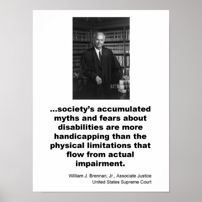 Associate Justice William J. Brennan, Jr. Poster (Front)